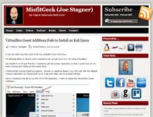 Tablet Screenshot of misfitgeek.com